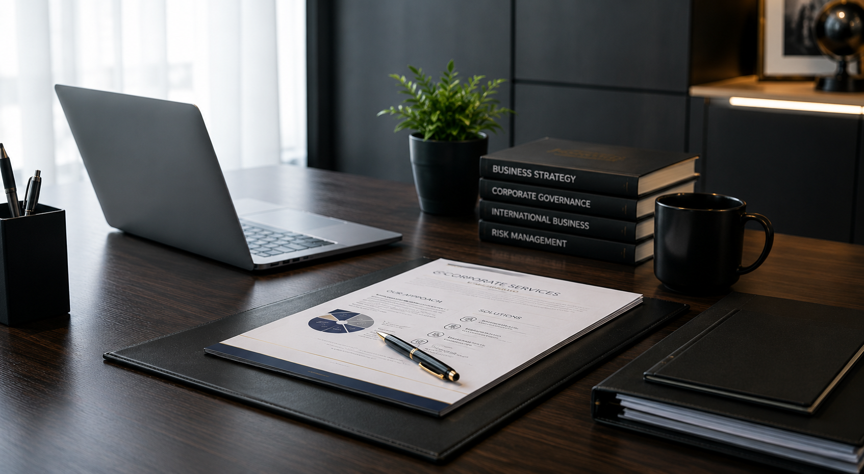 Professional corporate office workspace representing the Ascension Corporate Services process
