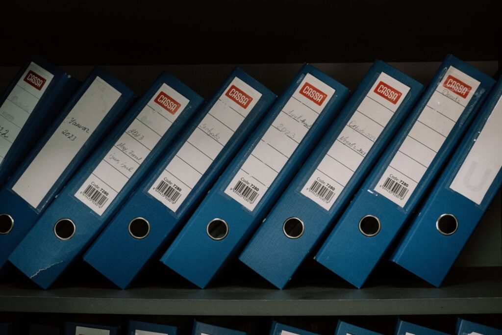 Organized corporate records after IBC incorporation